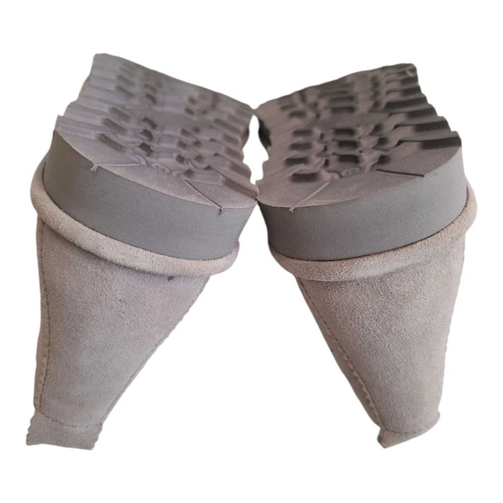 Bearpaw Women's Slip On Skye Chukka Bootie Winter Gray Fog Suede Boot Sz 12 New - Picture 4 of 10